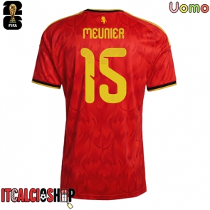 Belgio Thomas Meunier #15 Prima Maglia Mondiali 2026 Manica Corta